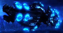 The Osiris just before discovering the sentinel army